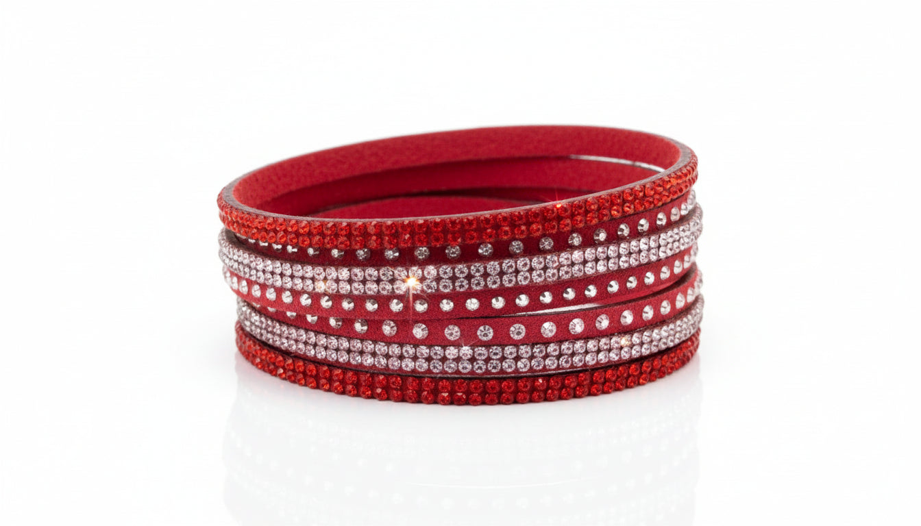 Crystal Wrap Bracelets – Multi-Color Sparkle Bands for Everyday Glam
