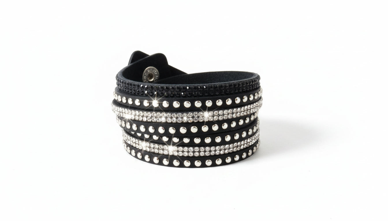 Crystal Wrap Bracelets – Multi-Color Sparkle Bands for Everyday Glam